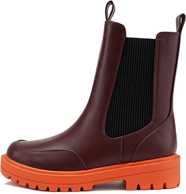 Ankle Chelsea Biker Boots Grotto by Soda