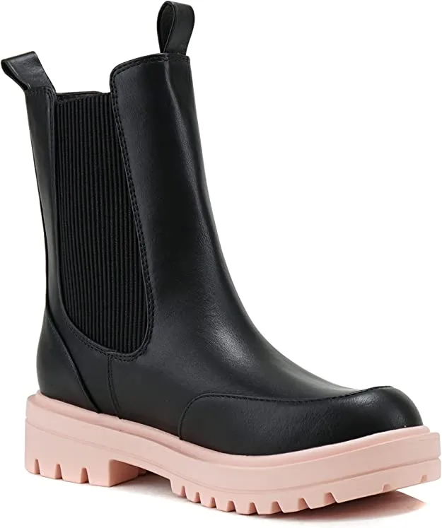 Ankle Chelsea Biker Boots Grotto by Soda