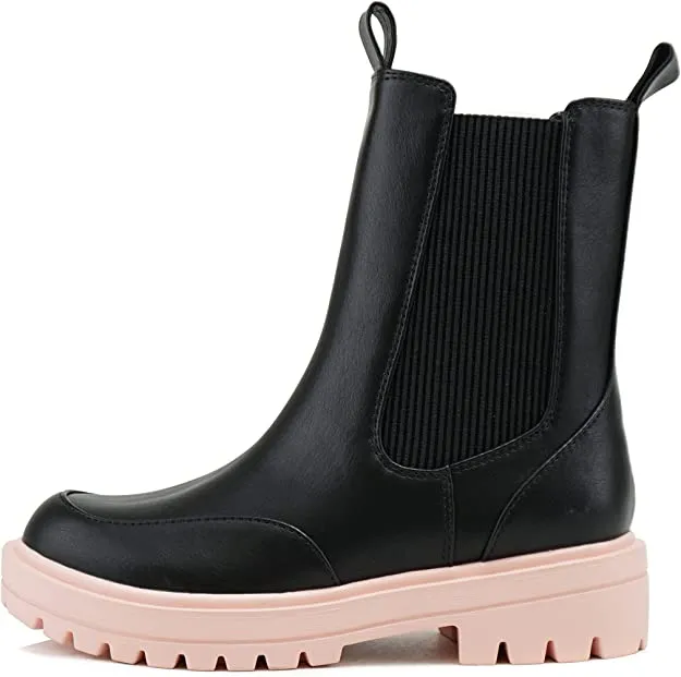 Ankle Chelsea Biker Boots Grotto by Soda
