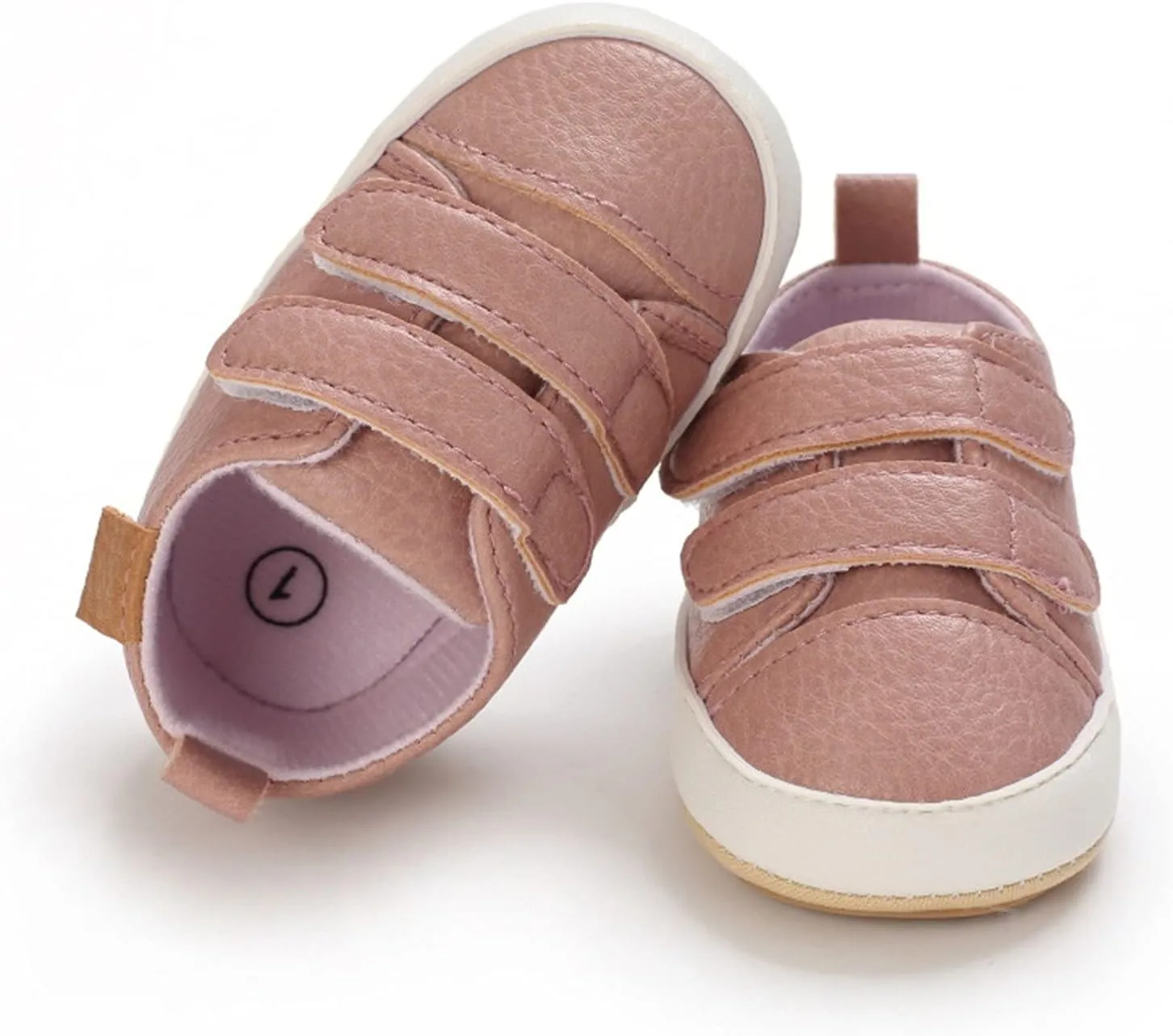 Baby Boys Girls First Walking Shoes Infant Non-Slip PU Leather Sneakers Toddler Newborn Loafers Shoes Infant Size 2