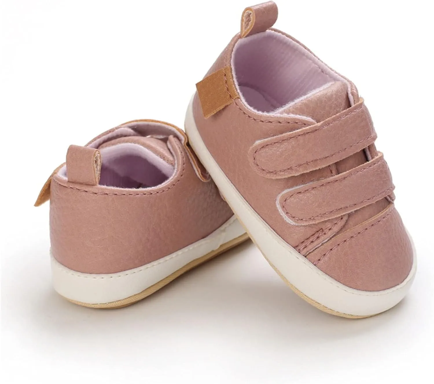 Baby Boys Girls First Walking Shoes Infant Non-Slip PU Leather Sneakers Toddler Newborn Loafers Shoes Infant Size 2