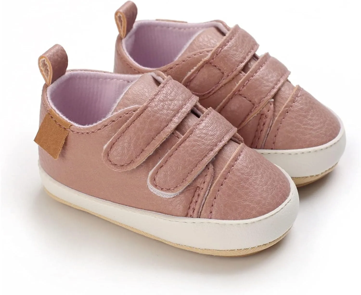 Baby Boys Girls First Walking Shoes Infant Non-Slip PU Leather Sneakers Toddler Newborn Loafers Shoes Infant Size 2