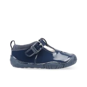 Baby Bubble Navy Patent T-Bar Pre-Walker