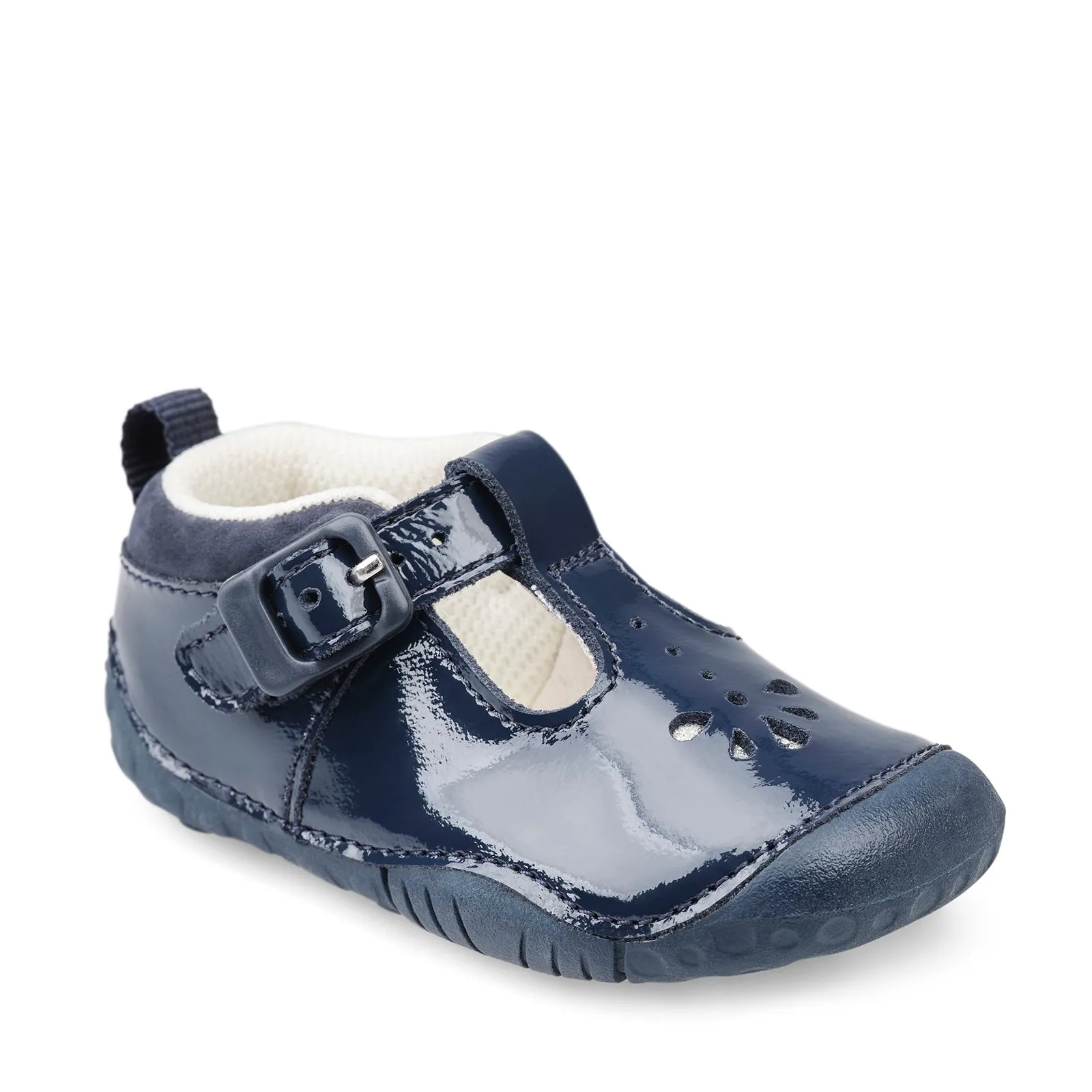 Baby Bubble Navy Patent T-Bar Pre-Walker
