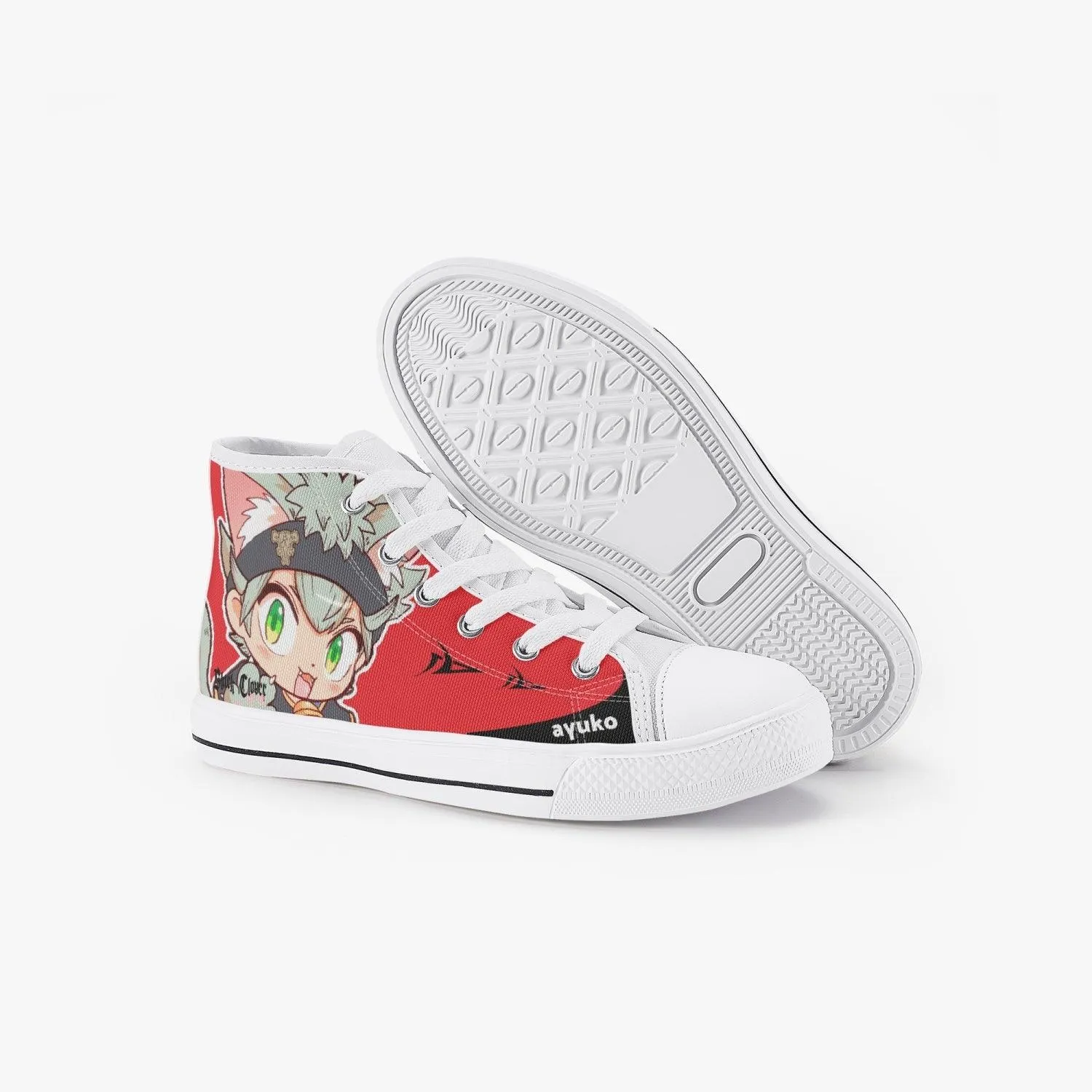 Black Clover Asta Kids A-Star High Anime Shoes