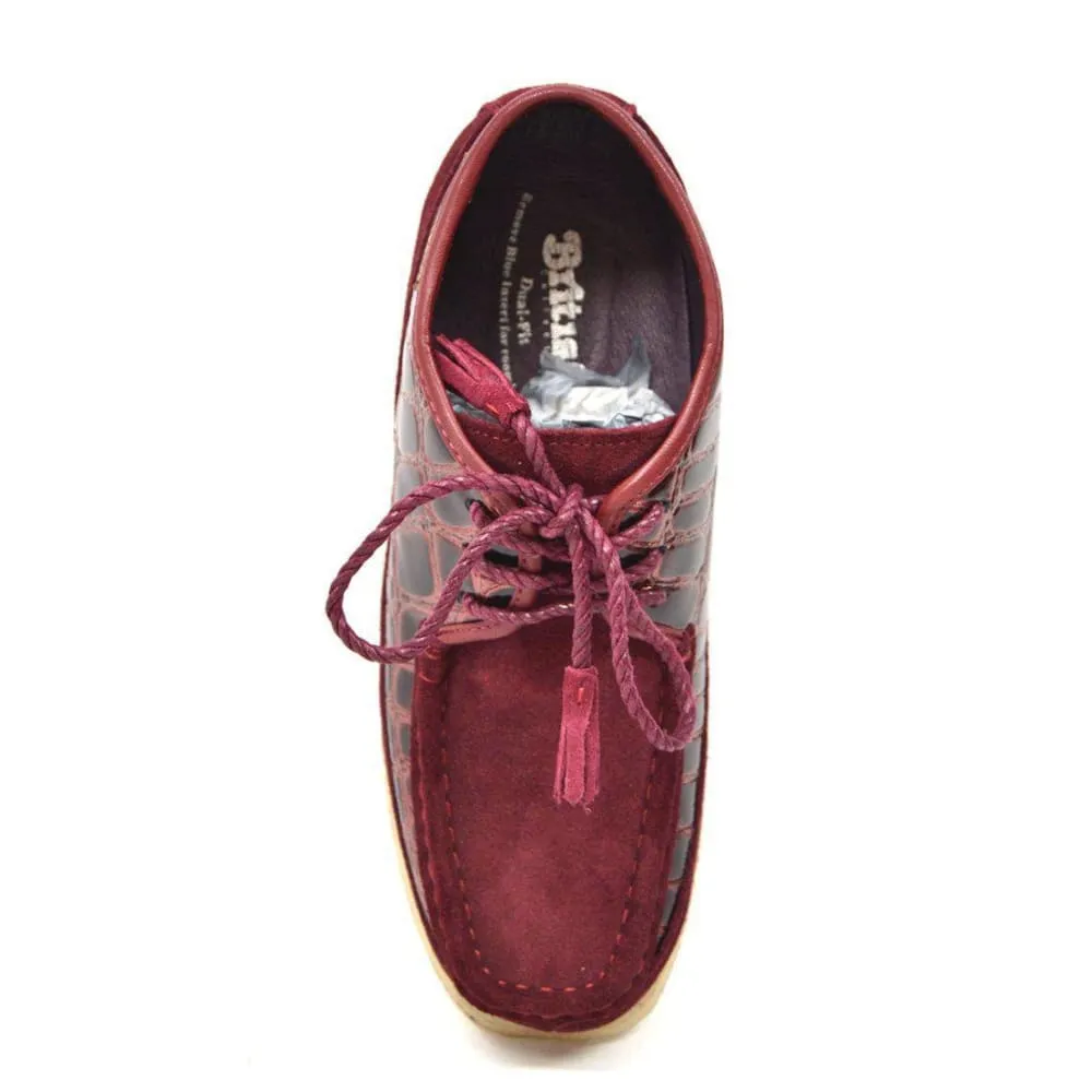 British Walkers Knicks Croc Men's Crocodile Leather and Suede Limited Edition Style