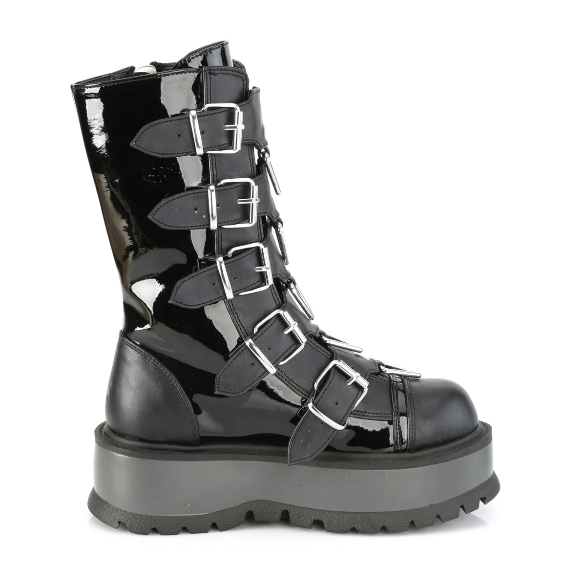 Buckle-up Mid-Calf Boot with 2-inch platform SLACKER-160