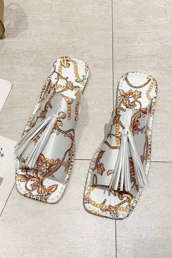 Casual Street Tassel Square Shoes