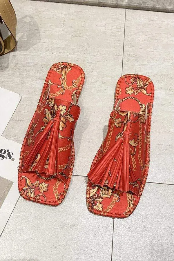 Casual Street Tassel Square Shoes