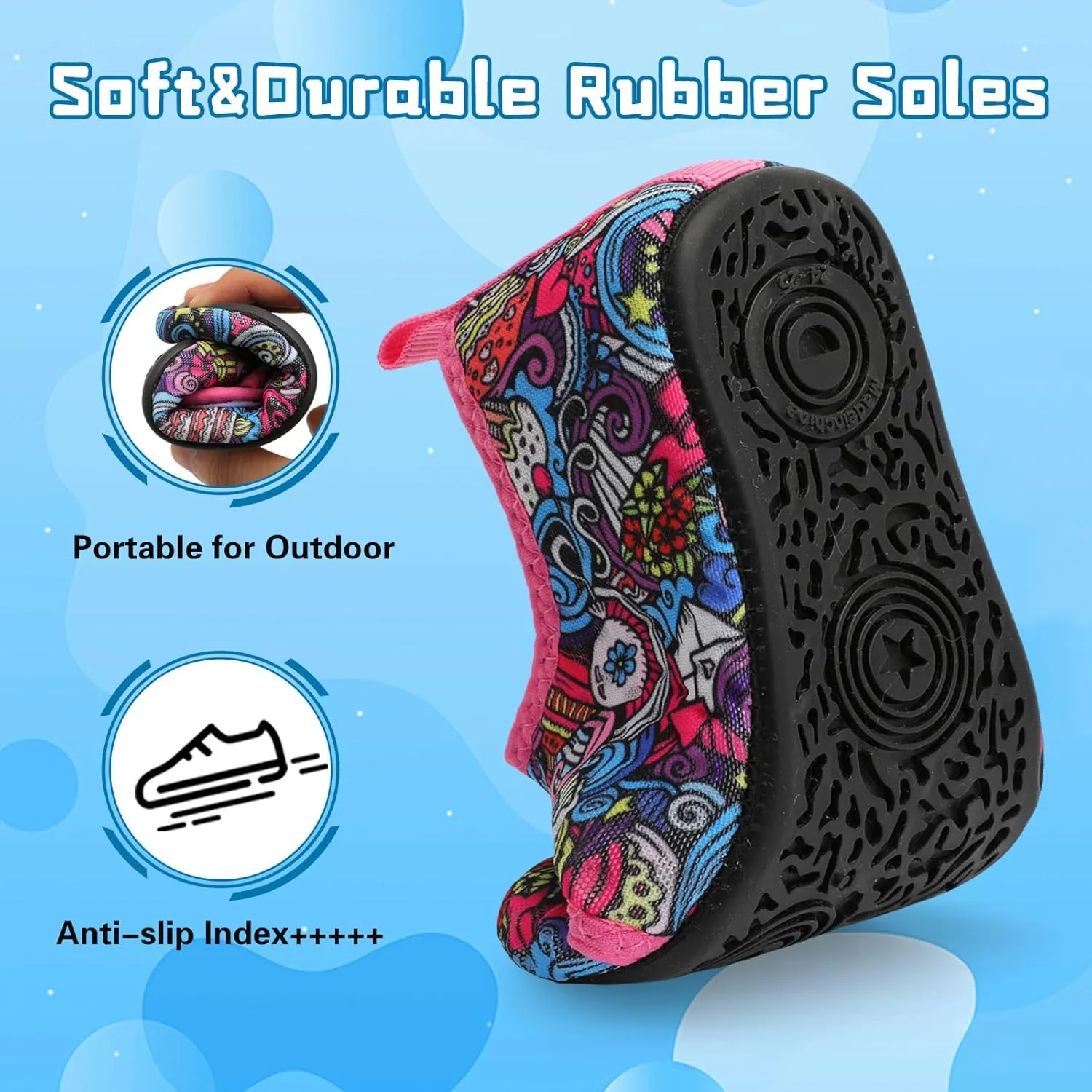 Centipede Demon Kids Water Shoes Boys Girls Breathable Swim Pool Shoes Quick Dry Toddler Aqua Socks Barefoot Beach Sandals for Outdoor Water Sports Little/Big Kids