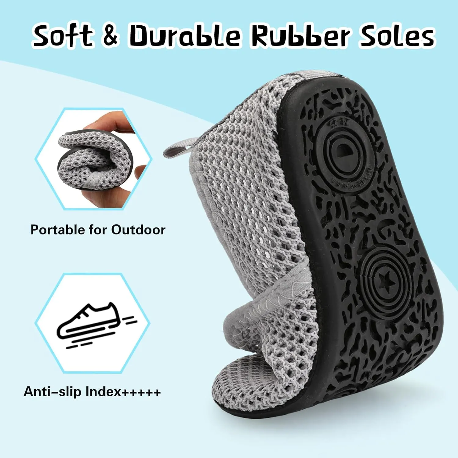 Centipede Demon Toddler Water Shoes for Girls Boys Kids Baby Beach Swim Aqua Socks Quick Dry Summer Sandals for Pool Outdoor Sports Barefoot Sock Shoe Rubber Soles Slippers