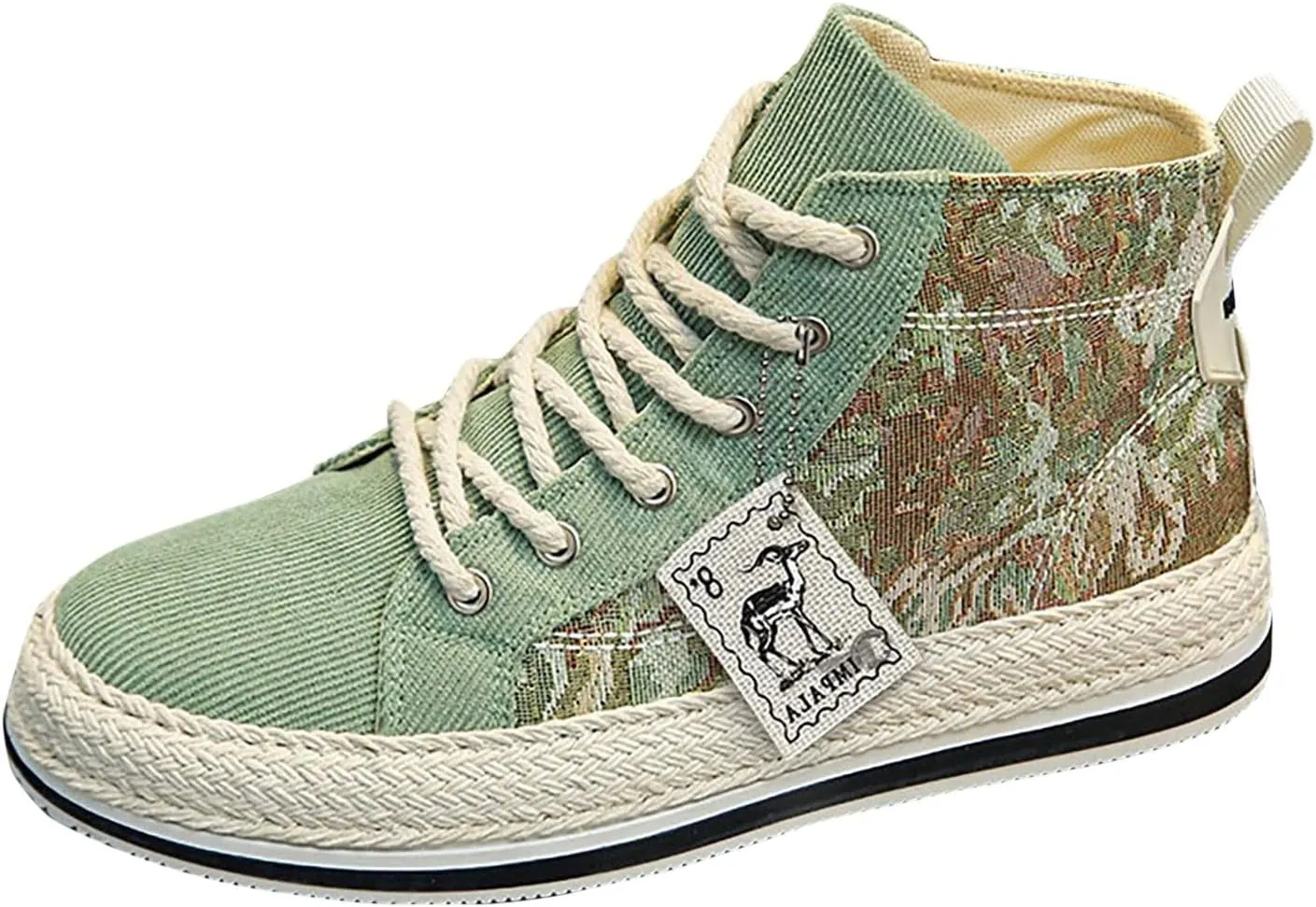 DIYCAM Men's High-Top Casual Canvas Classic Comfortable Sneaker or Fashion Tennis Shoe Casual Skate Shoes Lace Up Walking Shoes Boy's Casual Outdoor Youth Shoes
