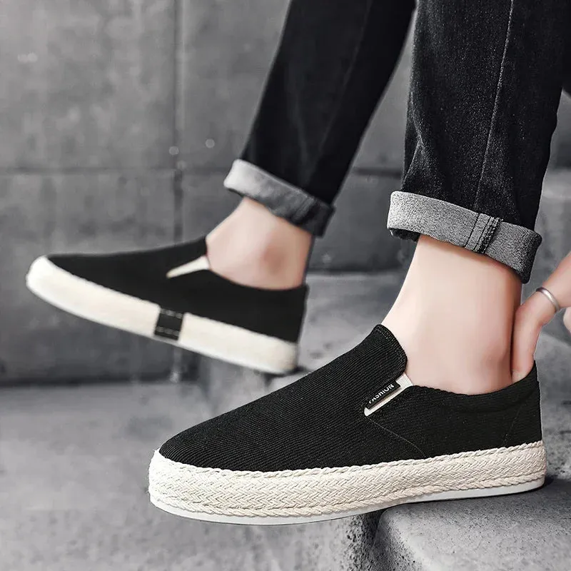 Effortless Cool: Canvas Loafers That Whisper 'Confidence