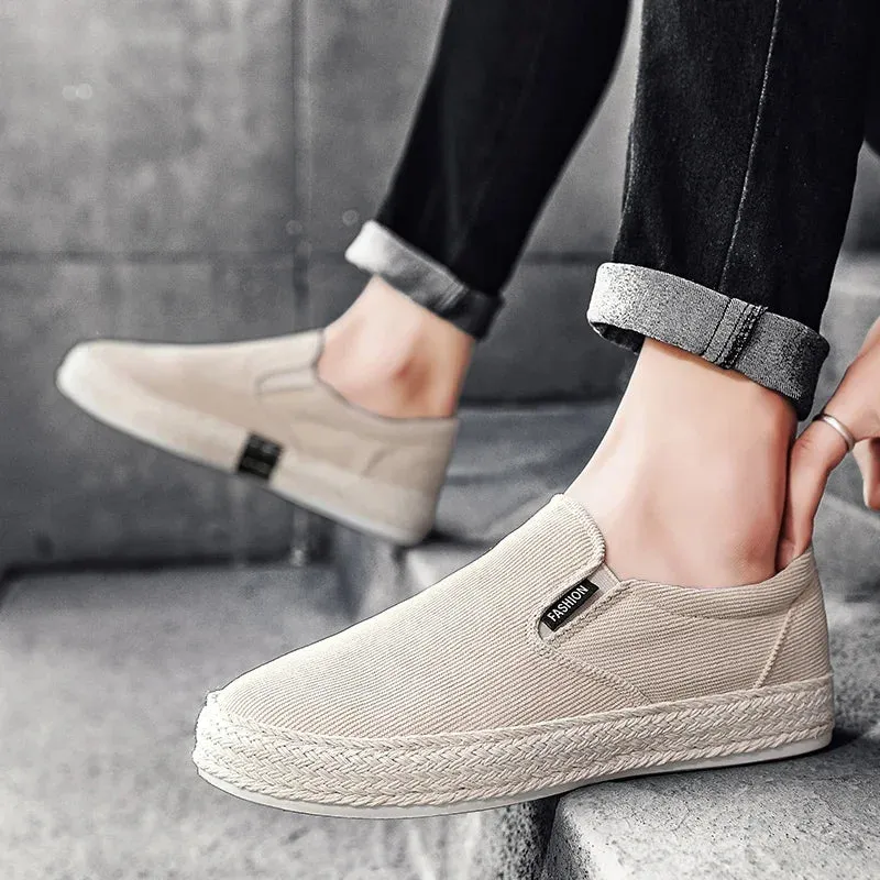 Effortless Cool: Canvas Loafers That Whisper 'Confidence