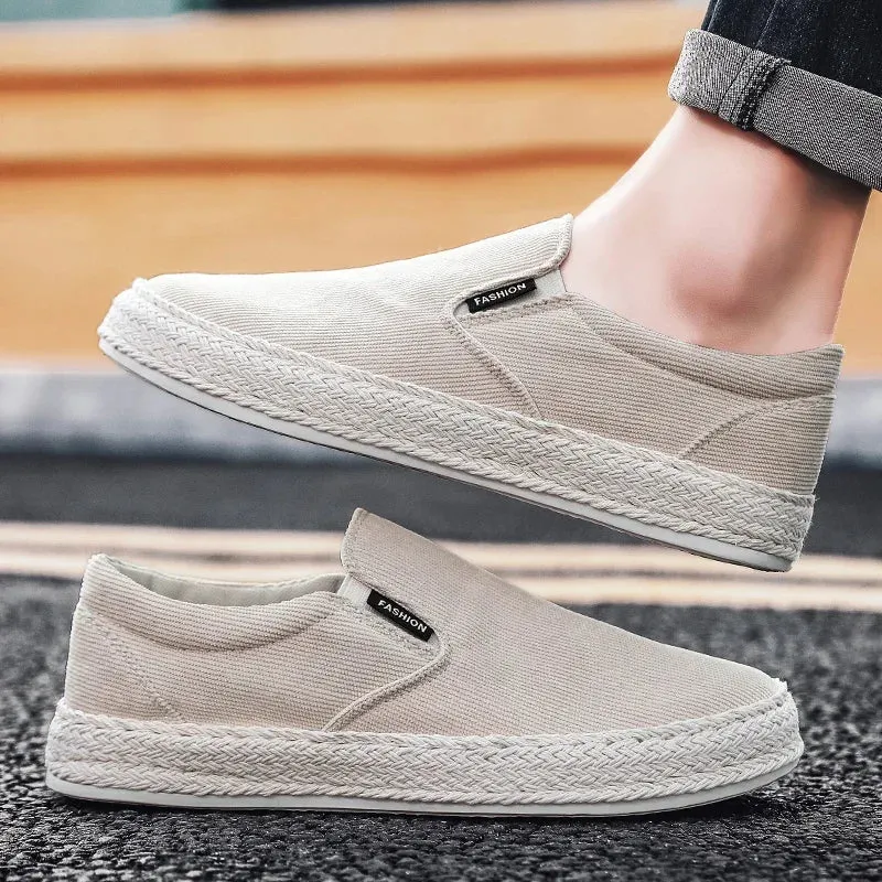 Effortless Cool: Canvas Loafers That Whisper 'Confidence