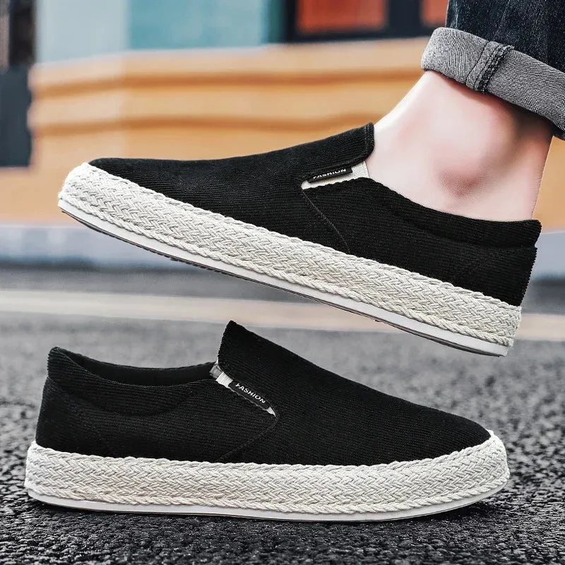 Effortless Cool: Canvas Loafers That Whisper 'Confidence