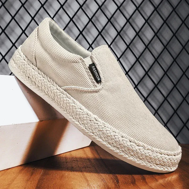 Effortless Cool: Canvas Loafers That Whisper 'Confidence