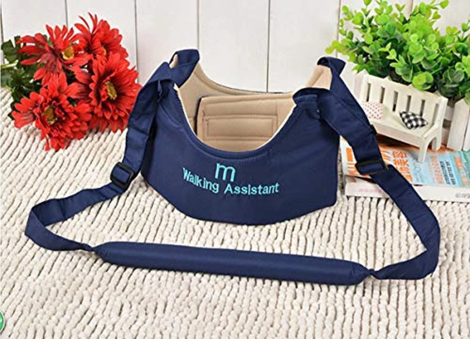 Electomania Baby Safety Harness Belt Walking Assistant, Adjustable Shoulder & Chest Support Walker (Blue)(Applicable Age: 6-24 Months)(M)