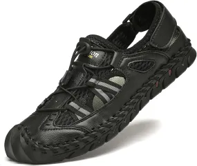 GeRRiT Mens Outdoor Casual Sandals Slippers Lightweight Anti-slip Sports Water Water Shoes Breathable Men's Sandals Fashion Hundred Sports Walking Shoes