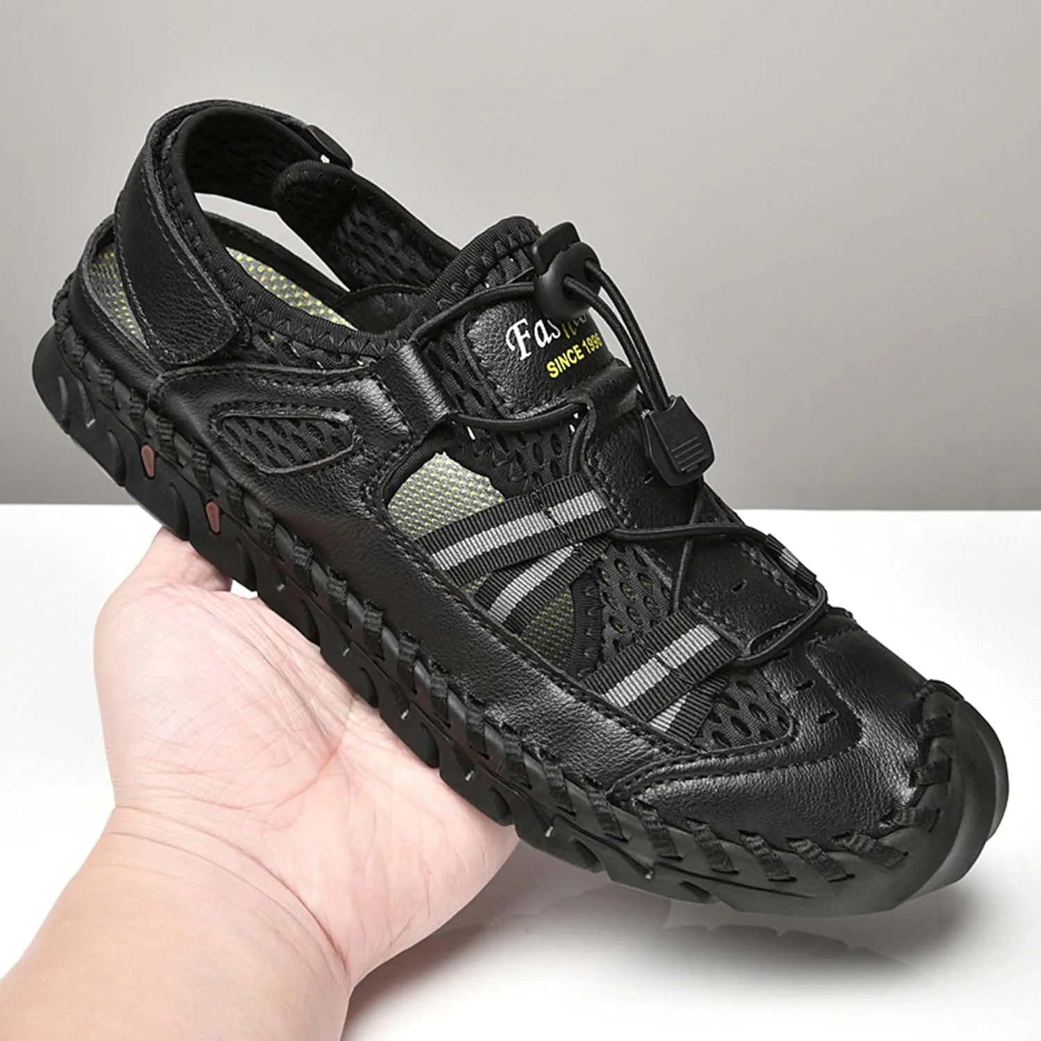 GeRRiT Mens Outdoor Casual Sandals Slippers Lightweight Anti-slip Sports Water Water Shoes Breathable Men's Sandals Fashion Hundred Sports Walking Shoes