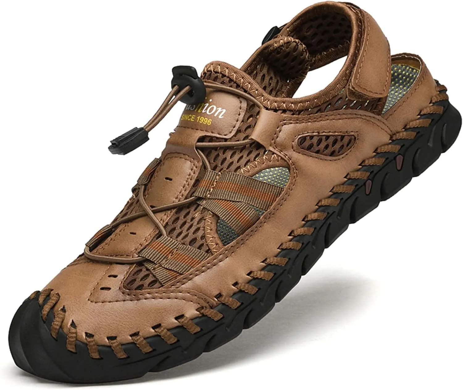 GeRRiT Mens Outdoor Casual Sandals Slippers Lightweight Anti-slip Sports Water Water Shoes Breathable Men's Sandals Fashion Hundred Sports Walking Shoes