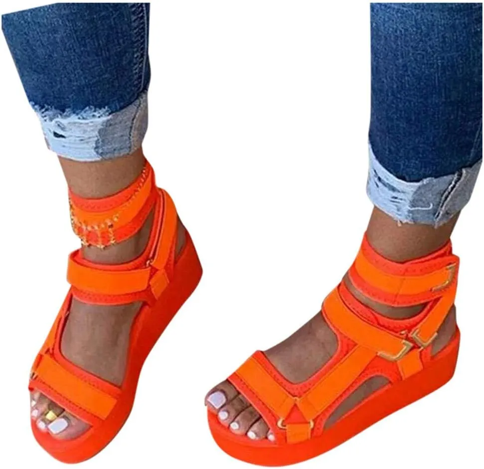 Gibobby Womens Summer Shoes,Women's Fish Mouth Espadrilles Slingback Platforms Sandals High Heel Ankle Strap Beach Shoes