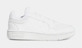 Hoops 3.0 Low Grade School Baskeball Shoes (White)