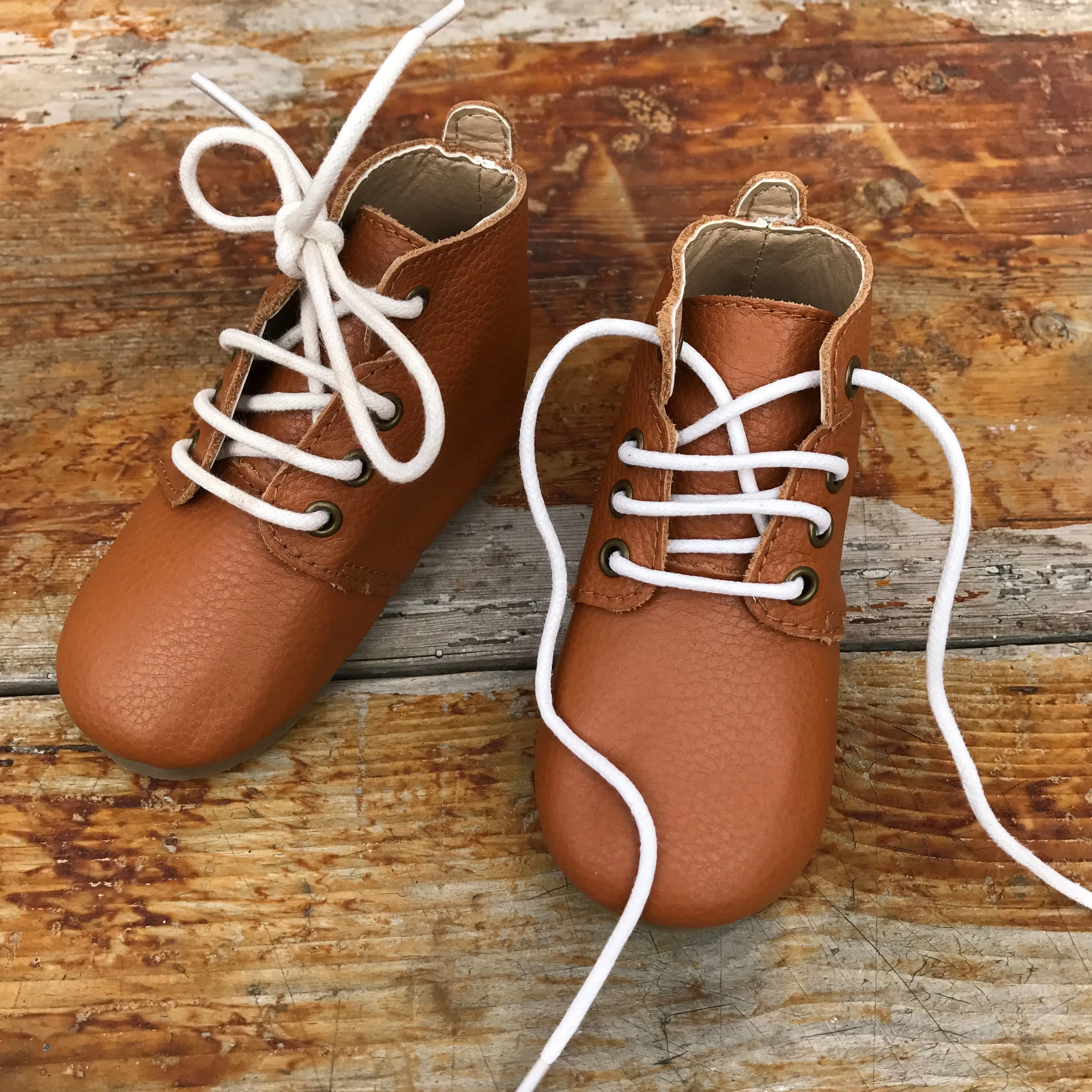 'Indie' Children's Derby Boots - Hard Sole