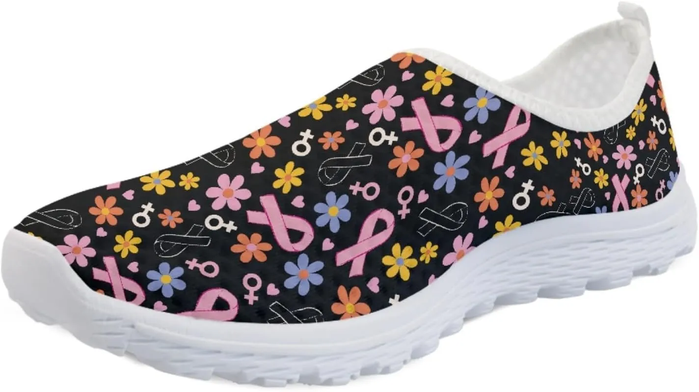 INSTANTARTS Womens Athletic Walking Shoes Quick Dry Sports Running Shoes Slip-on Sports Sneakers