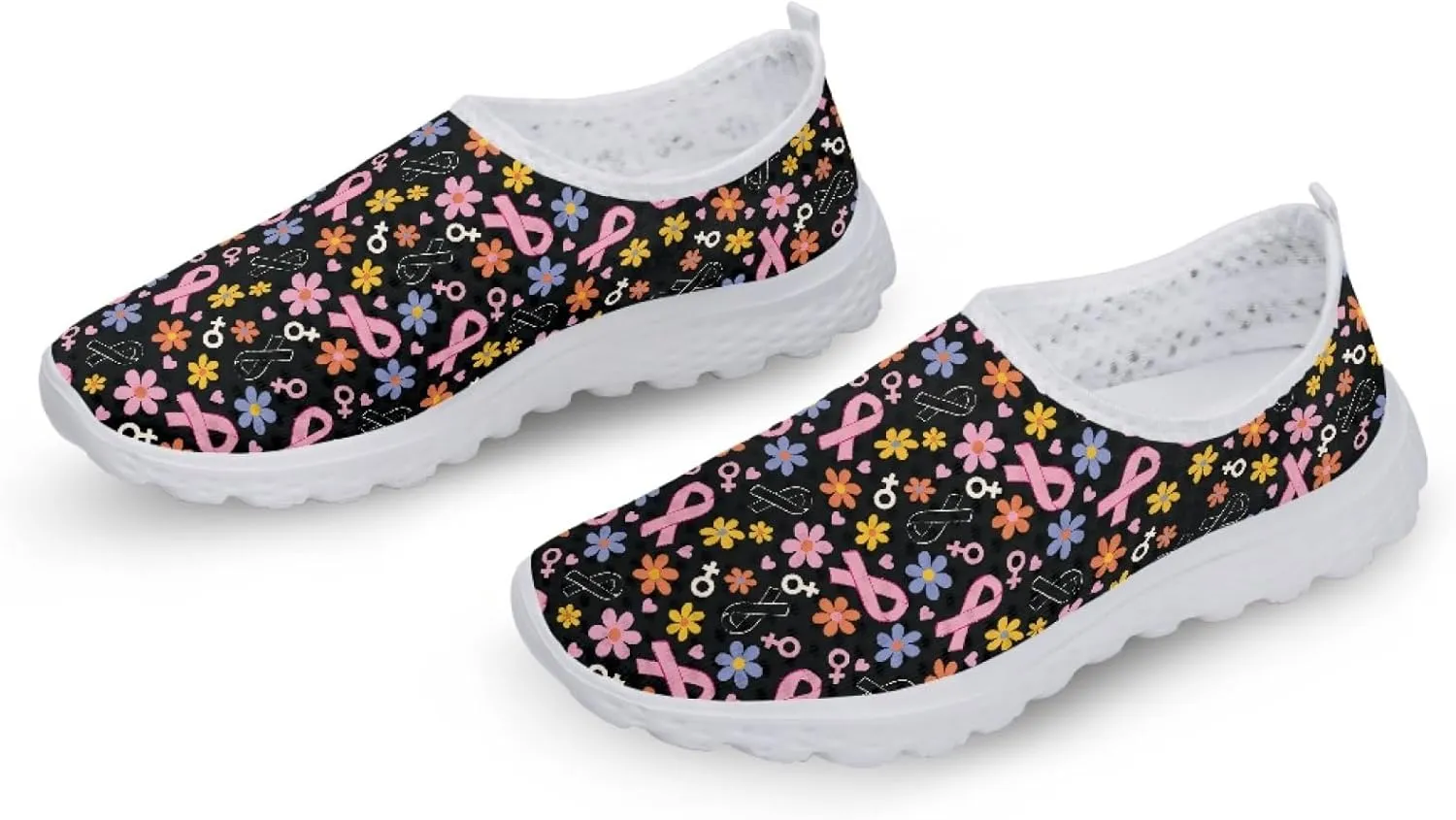 INSTANTARTS Womens Athletic Walking Shoes Quick Dry Sports Running Shoes Slip-on Sports Sneakers