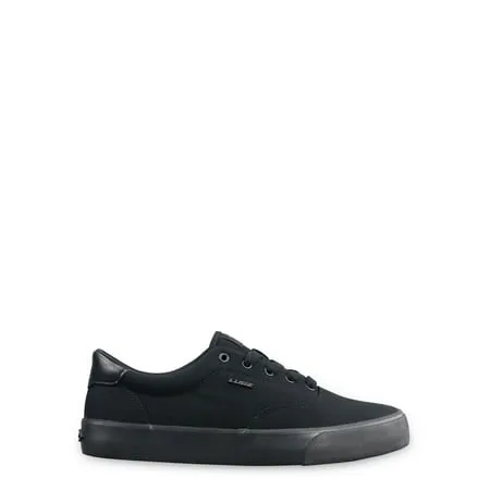 Lugz Men's Avi Canvas Casual Low Top Skate SneakerBlack/Black,