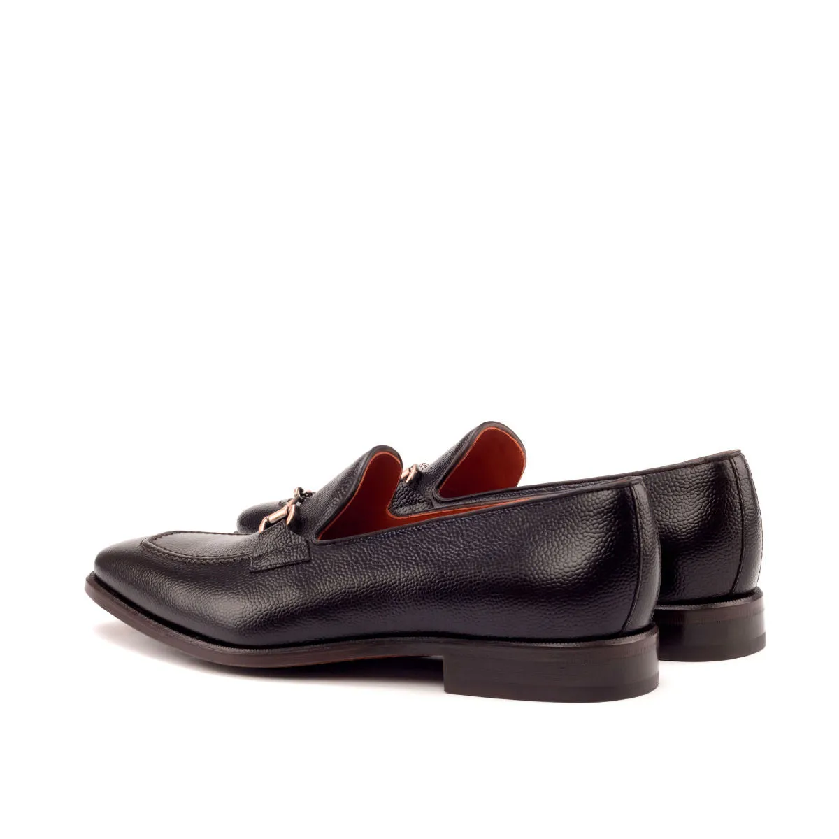 Men's Loafer Leather Shoes Wide Plus Size Dark Brown 2738