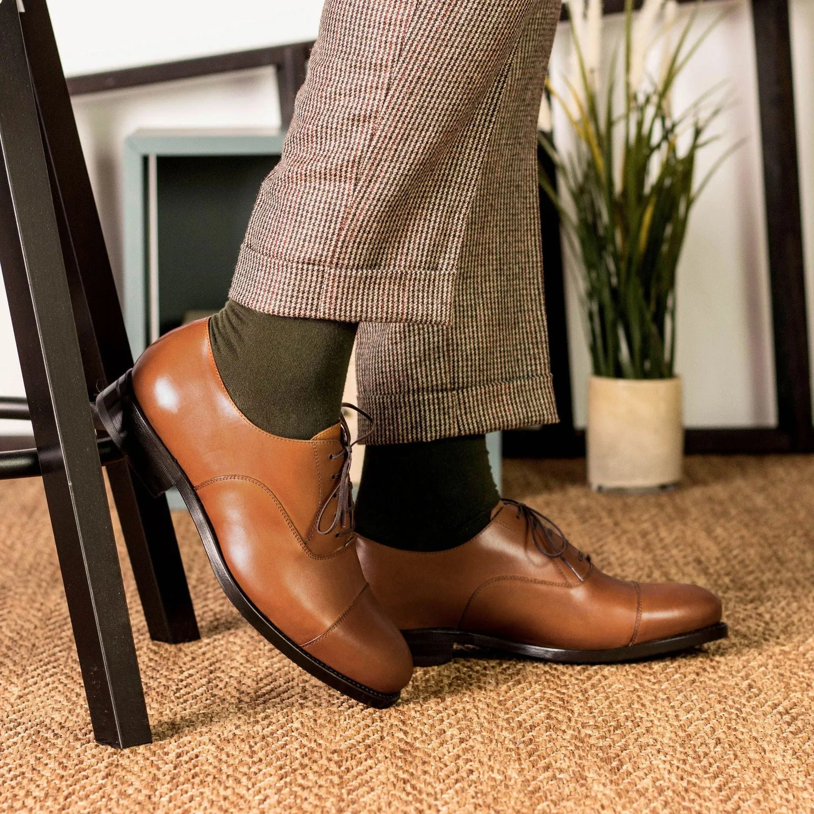Men's Oxford Leather Shoes Wide Plus Size 5921