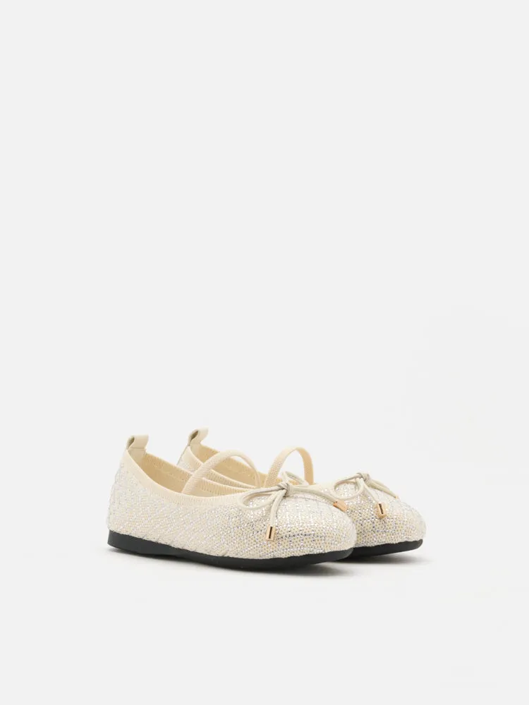 Mini Brooke Crystal Grid Flyknit Flats