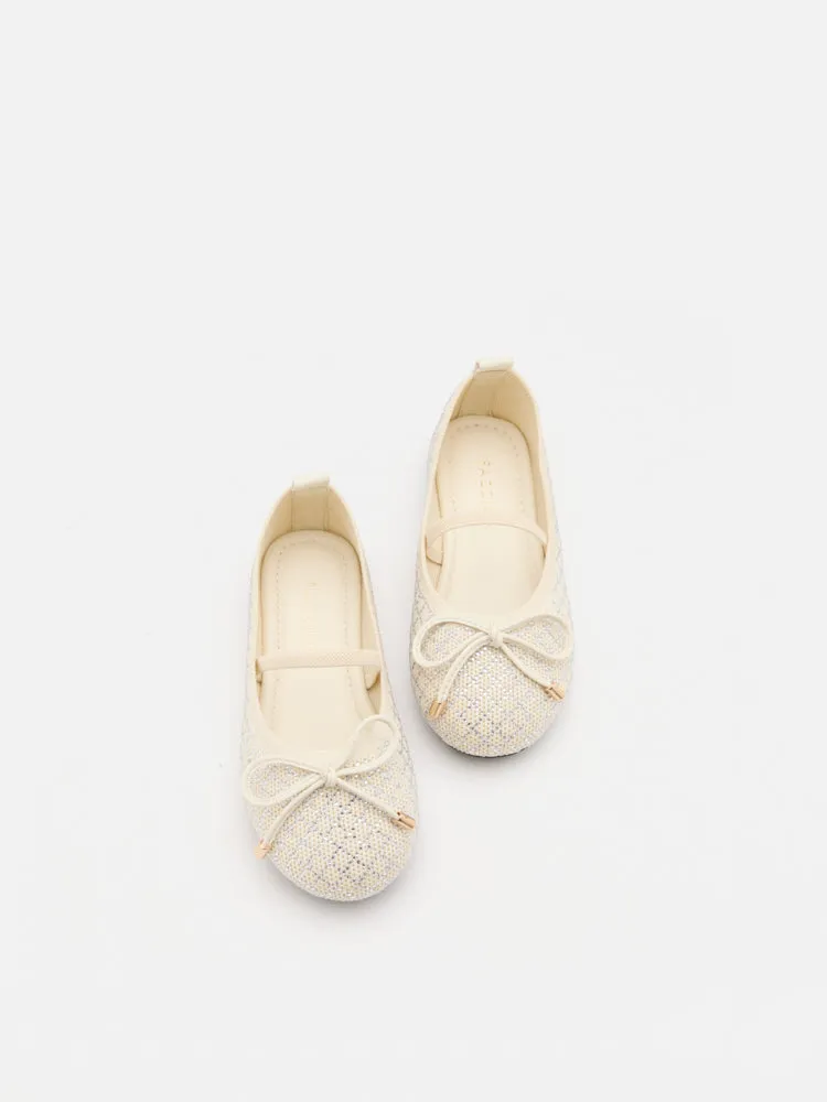 Mini Brooke Crystal Grid Flyknit Flats