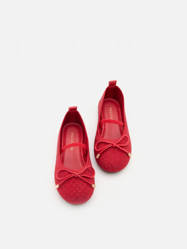 Mini Brooke Crystal Grid Flyknit Flats