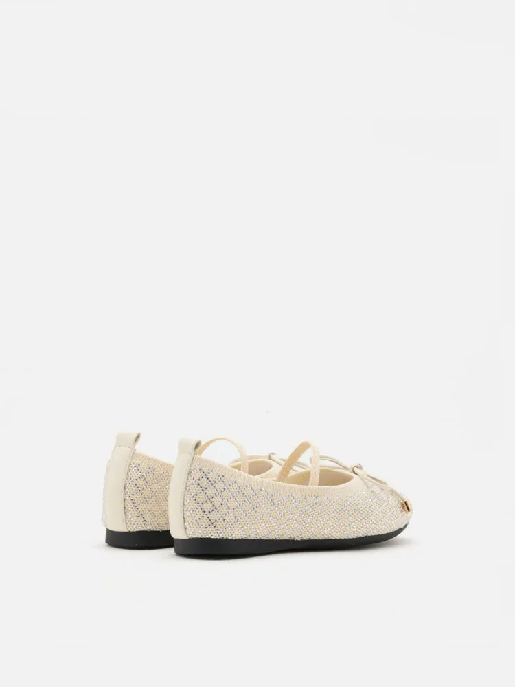 Mini Brooke Crystal Grid Flyknit Flats