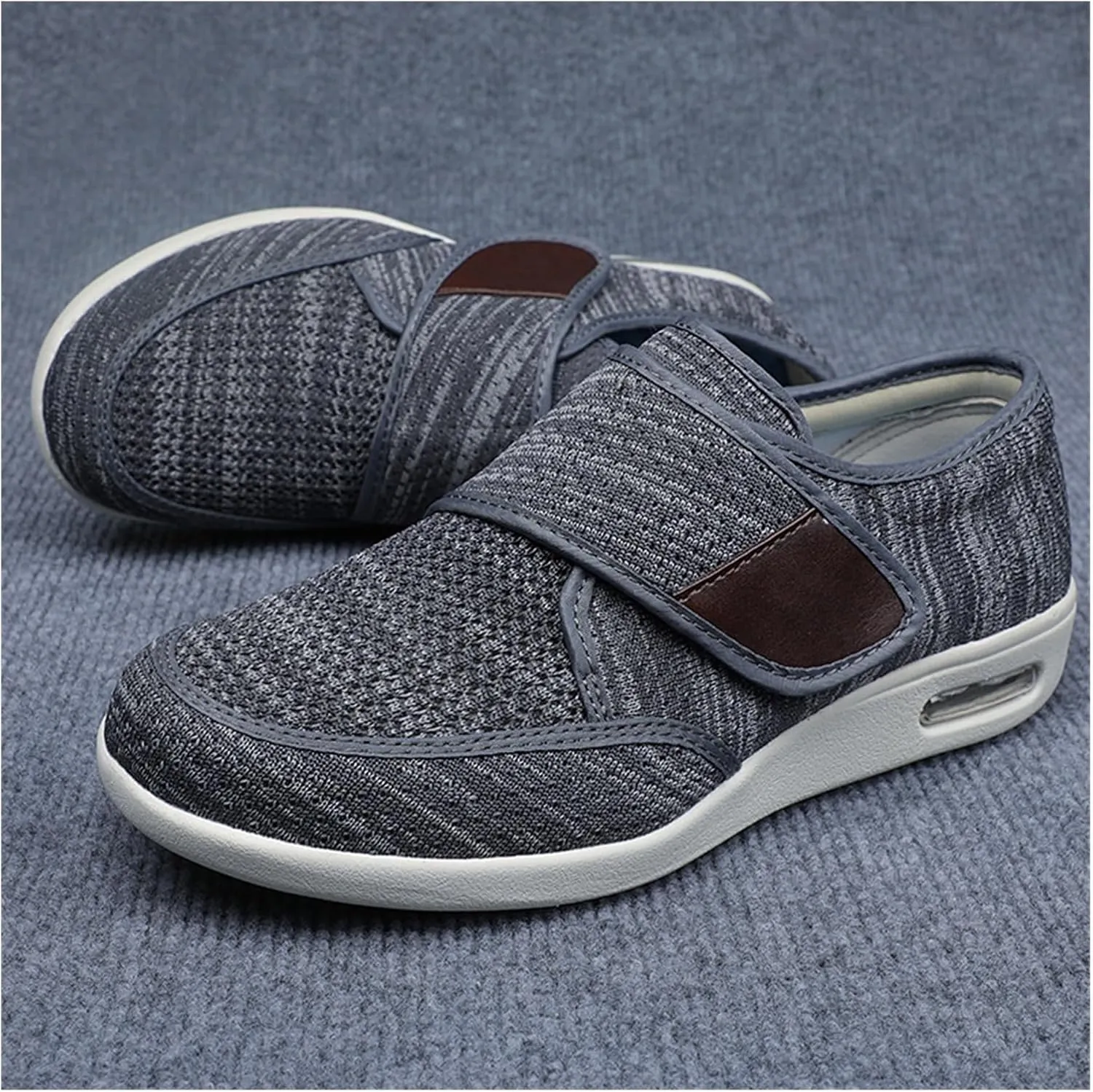 Orthopedic Casual Shoes, Swollen Feet Walking Edema Sneakers Lightweight Portable Breathable Plus Size Casual Air Cushion Trainers