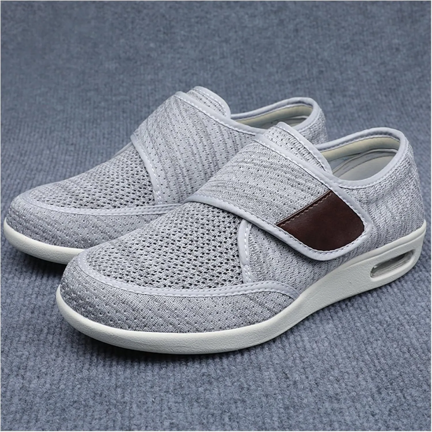 Orthopedic Casual Shoes, Swollen Feet Walking Edema Sneakers Lightweight Portable Breathable Plus Size Casual Air Cushion Trainers