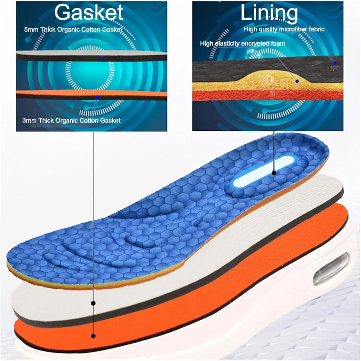 Orthopedic Casual Shoes, Swollen Feet Walking Edema Sneakers Lightweight Portable Breathable Plus Size Casual Air Cushion Trainers