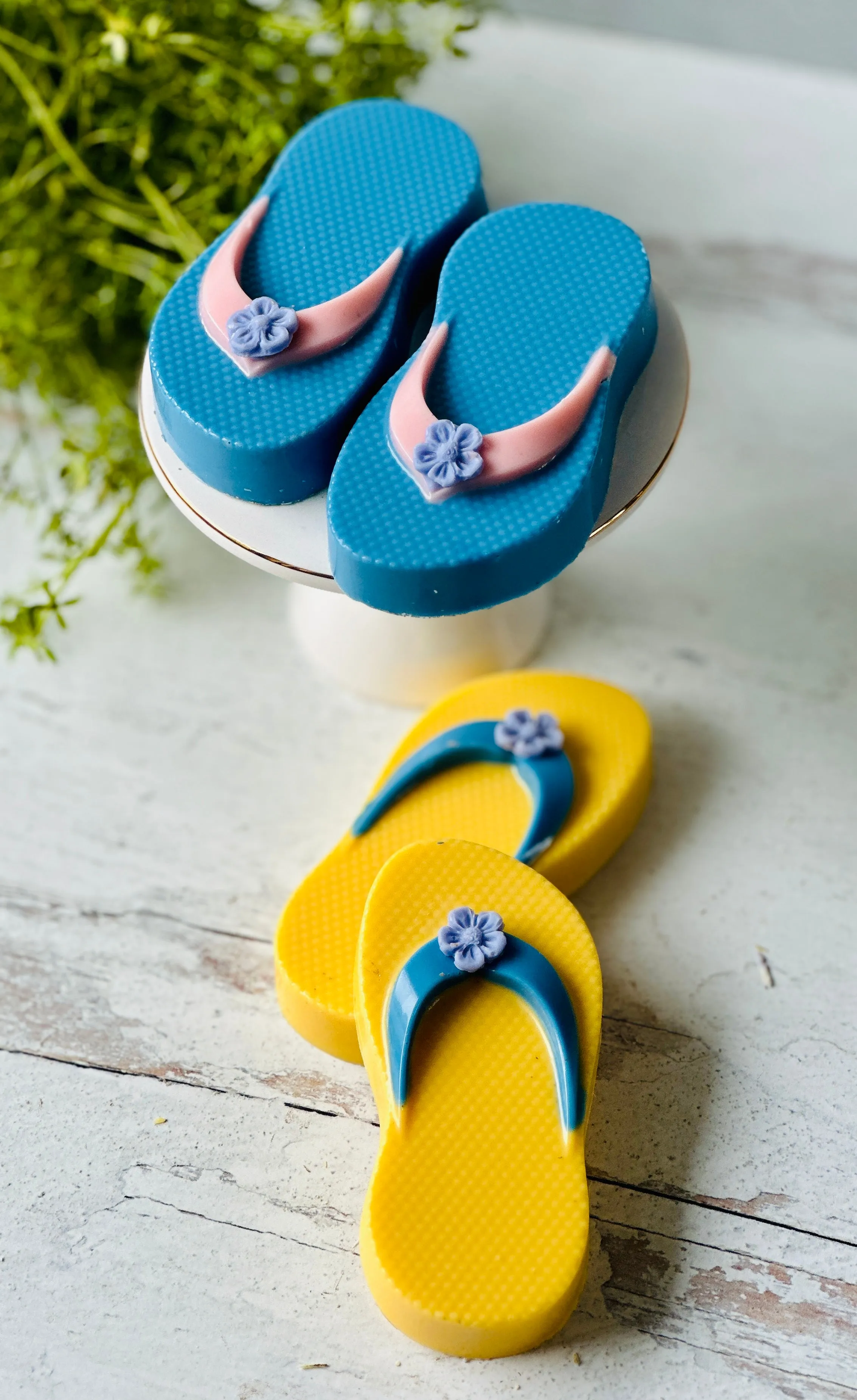 Set of 2 Chocolate Flip Flops, Beach Vibes, Beach Wedding