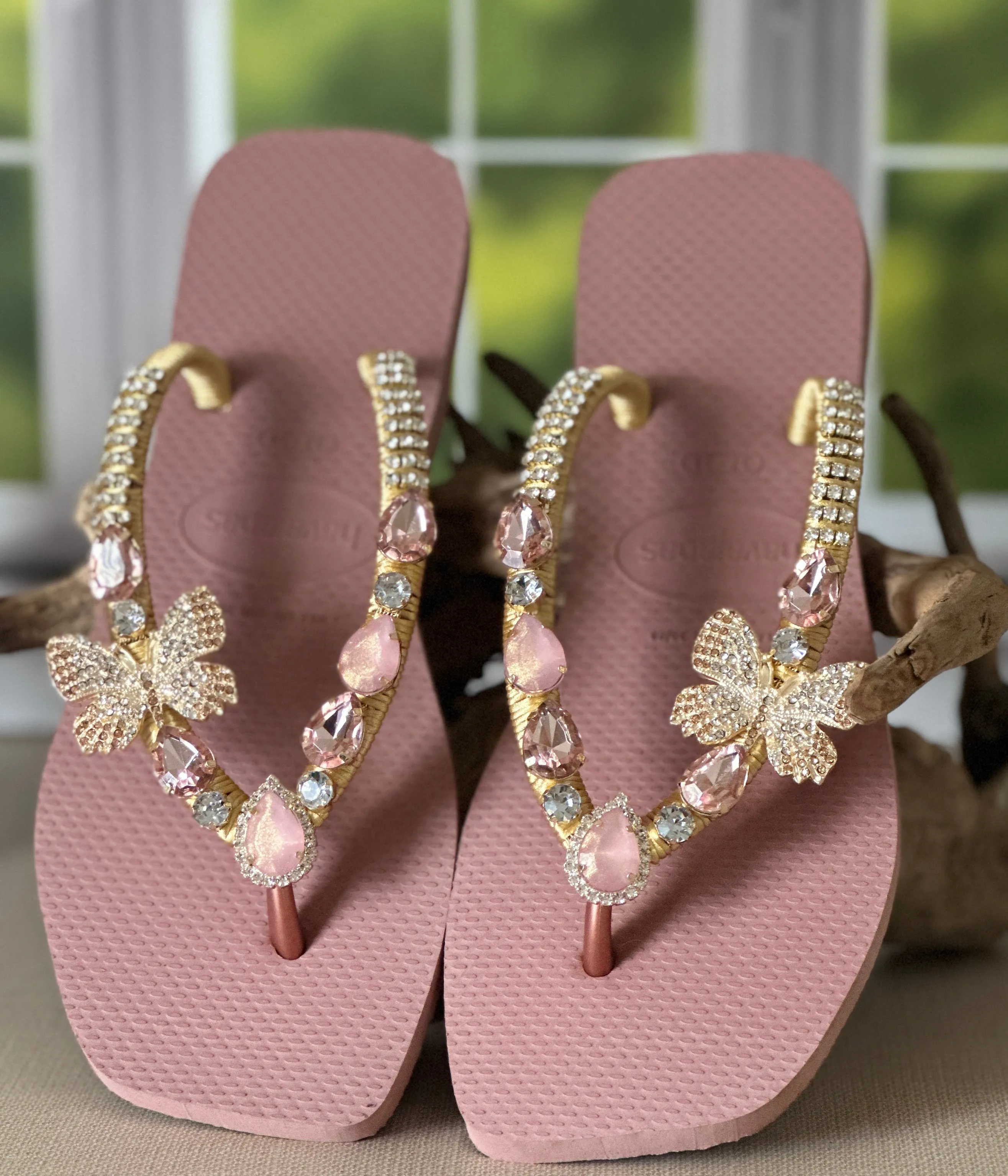 Square Butterfly Sandals
