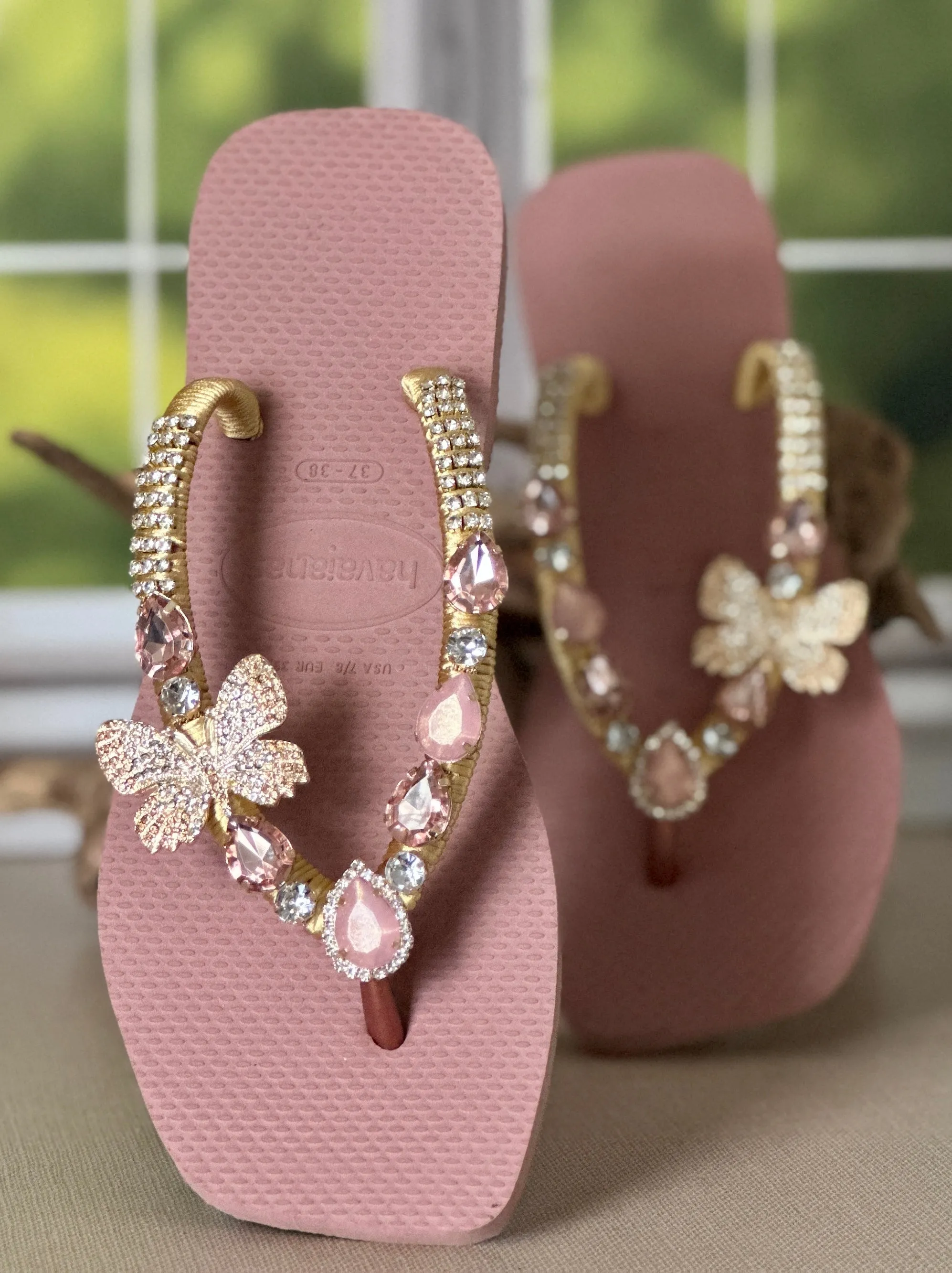 Square Butterfly Sandals