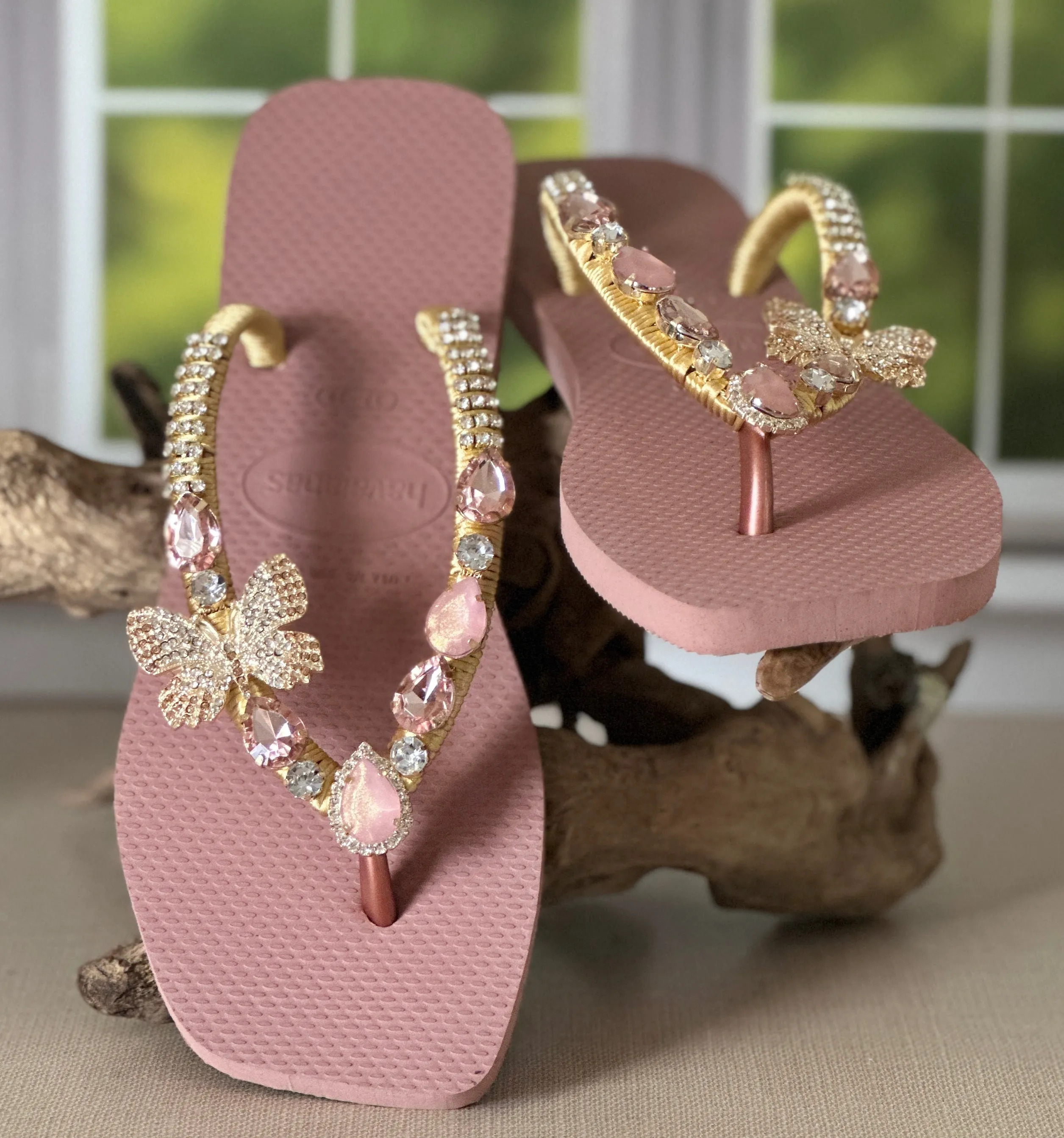 Square Butterfly Sandals