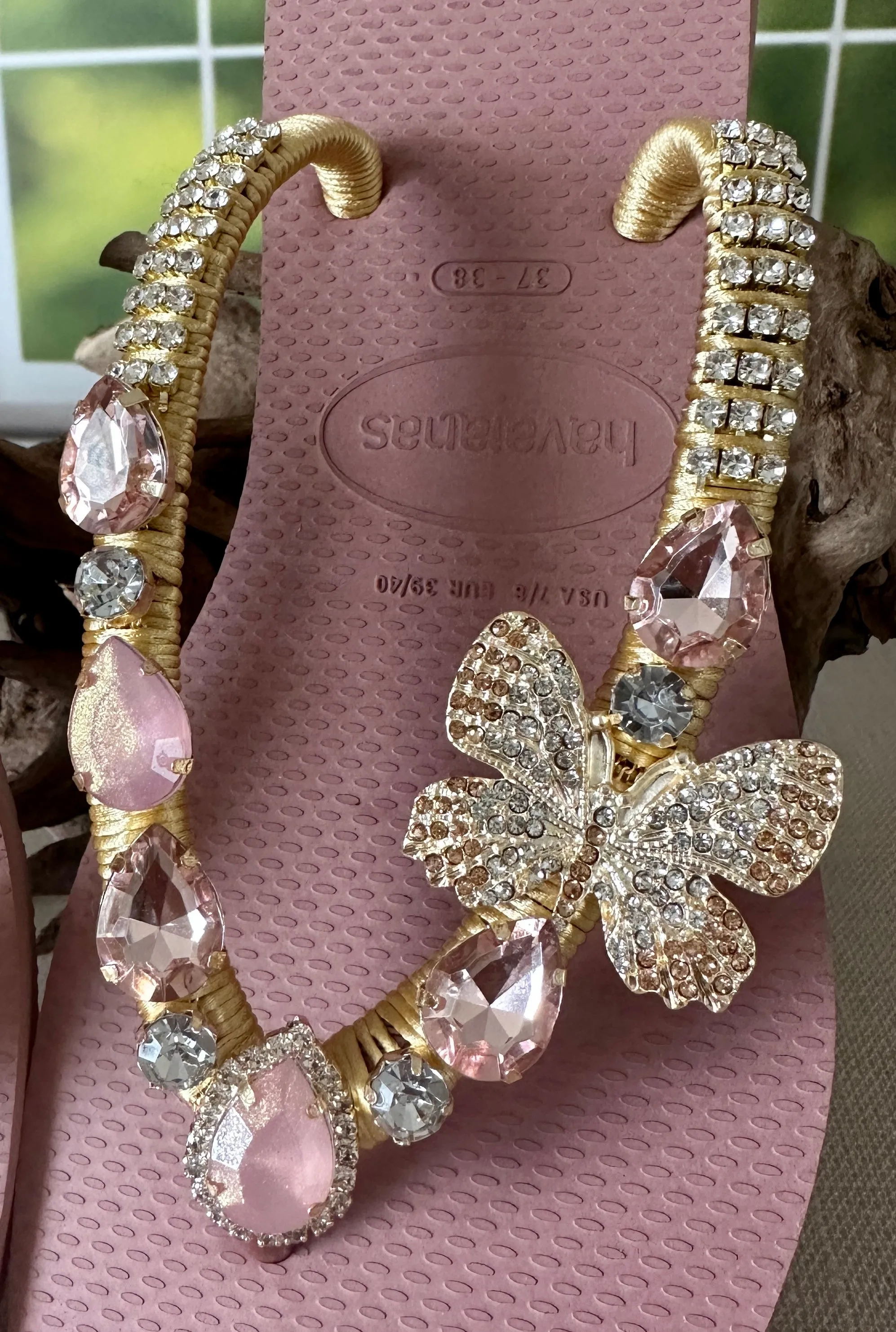 Square Butterfly Sandals