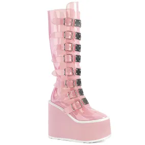 SWING-815C Demoniacult Alternative Footwear Women's Knee High Boots