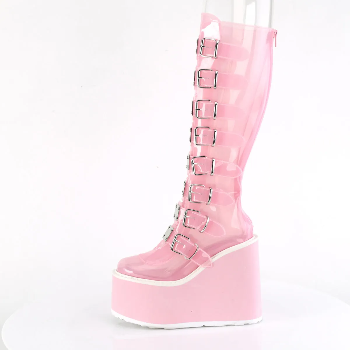 SWING-815C Demoniacult Alternative Footwear Women's Knee High Boots