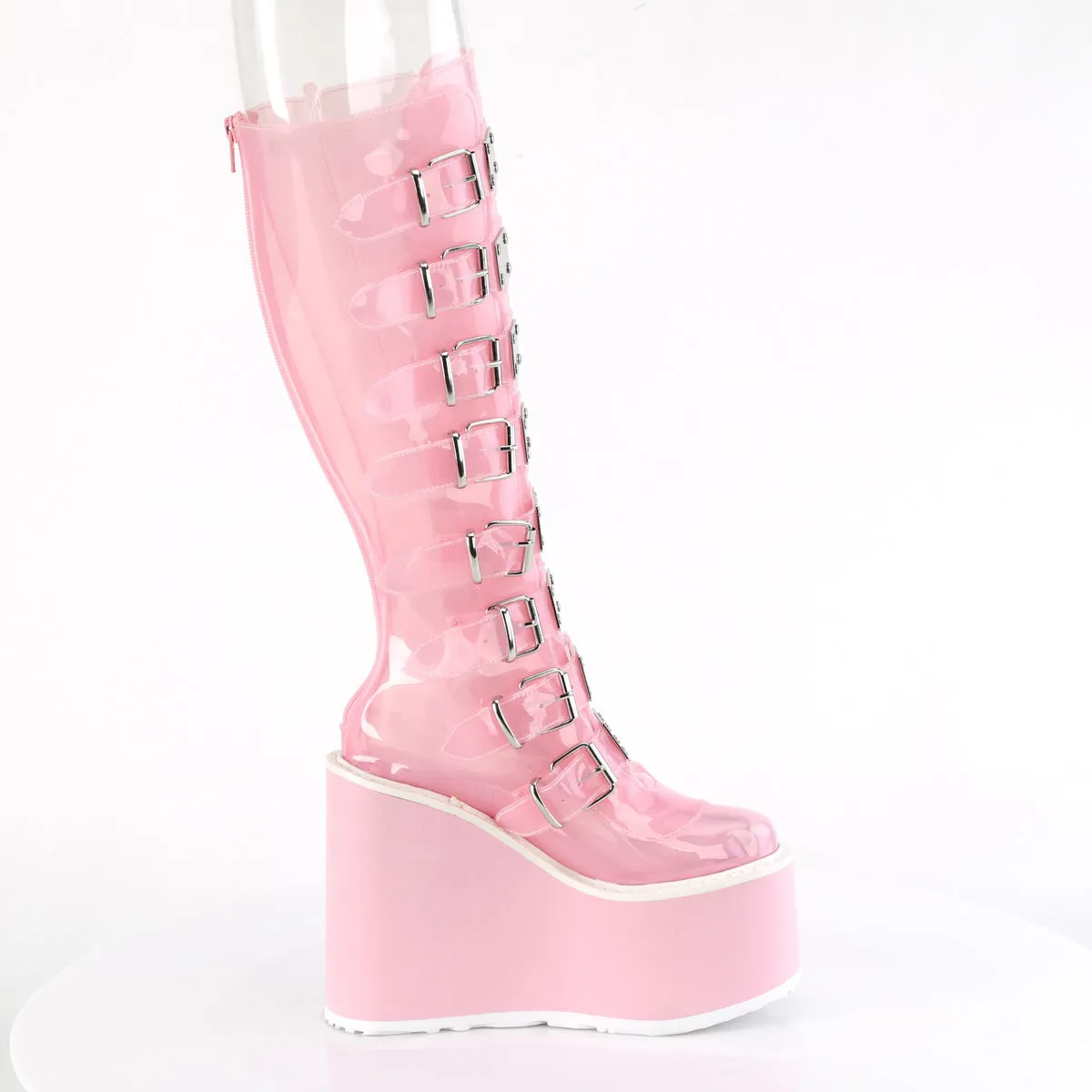 SWING-815C Demoniacult Alternative Footwear Women's Knee High Boots