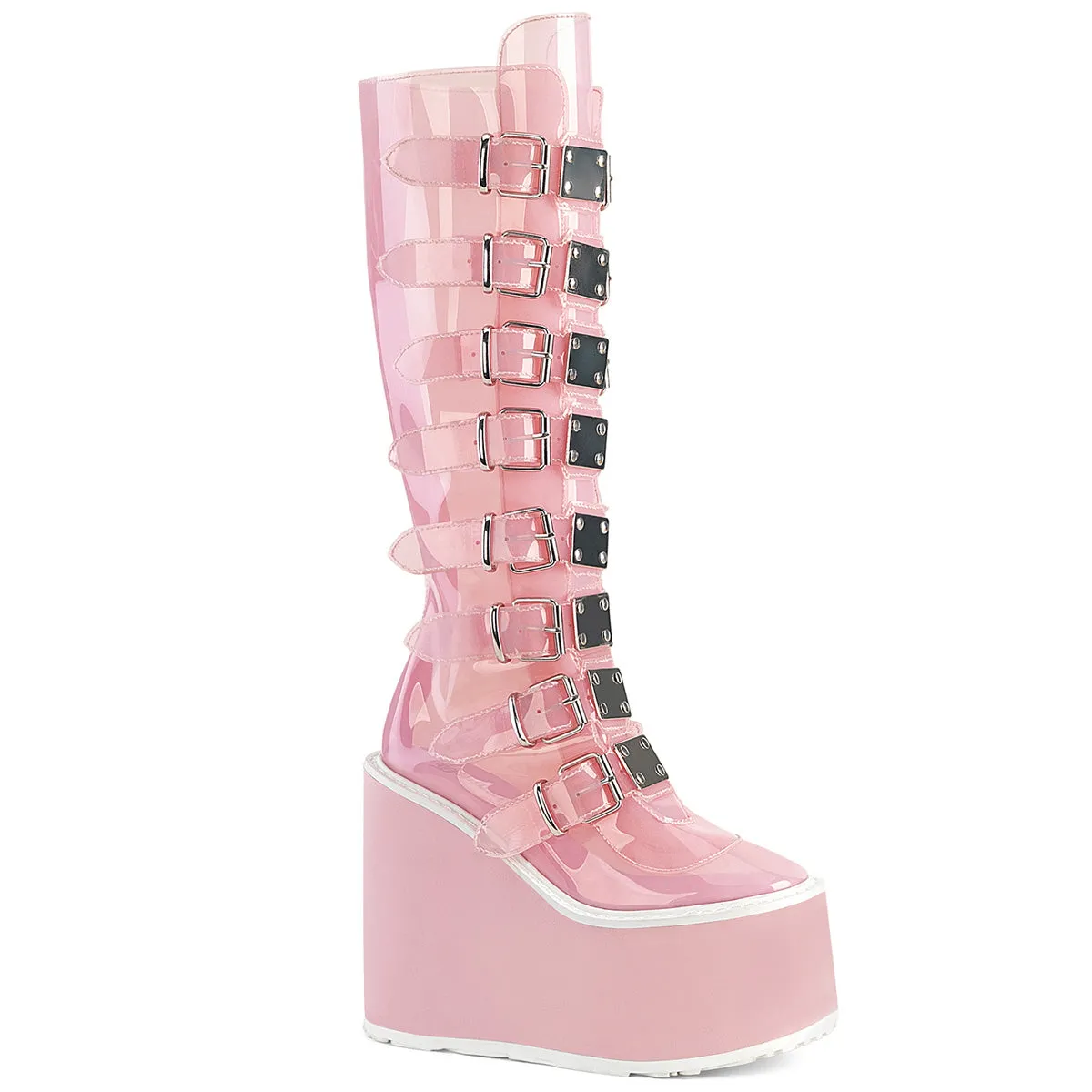 SWING-815C Demoniacult Alternative Footwear Women's Knee High Boots