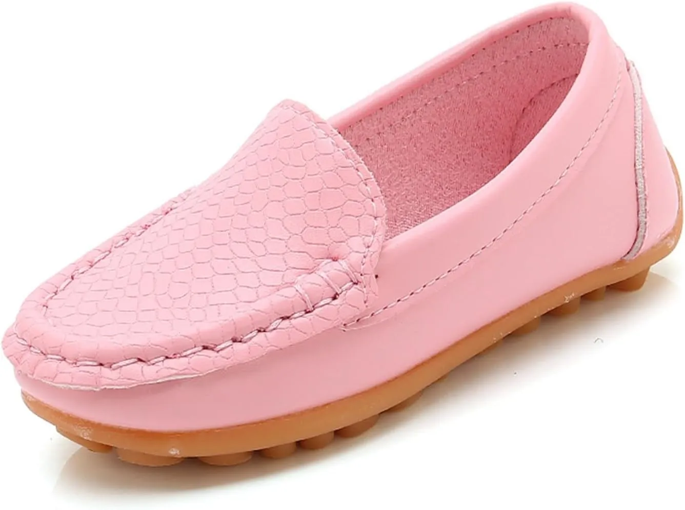 Toddler Little Kid Boys Girls Soft Slip On Loafers Dress Flat Shoes Boat Casual Shoes Noisy for Kids